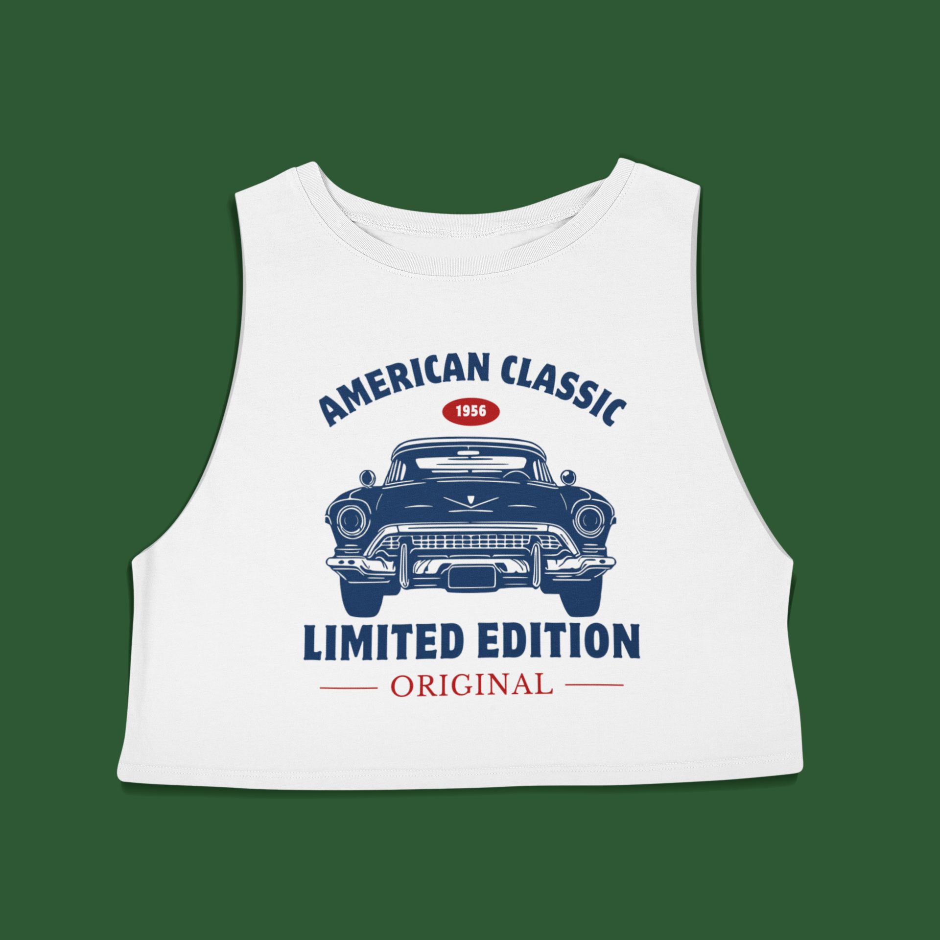 American Classic Cropped Racerback Tank